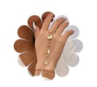 Yheakne Bracelet Boho Papillon Bracelet En Chaîne En Cristal Doré Bracelet De Poignet En Strass Cz Bracelet De Poignet Personnaliser Papillon Bracelet En Chaîne Pour Les Femmes Et Les Filles