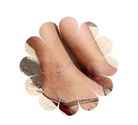 Yheakne Bracelet De Cheville Boho Infinity Bracelet De Cheville En Cristal En Forme De 8 Bracelet De Cheville Minimal En Argent Strass Bracelets De Cheville Personnalisé Chaîne De Bijoux De Pied Pour