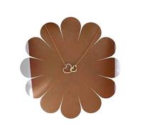 Yheakne Collier Coeur Interlocking Boho Coeur Pendentif Collier Or Amour Coeur Collier Ras du Cou Cz Double Coeur Collier Bijoux pour Femmes et Filles Amour Cadeaux