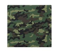 YHEGBFD Coussin de siège carré, coussin carré vert camouflage militaire, coussins de chaise carrés en mousse à mémoire de forme, coussin de siège carré super doux