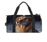 YHEGBFD Golden Retriever Sac de gym pour homme et femme avec compartiment à chaussures réutilisable Taille unique, Golden Retriever, Taille unique