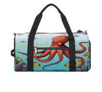 YHEGBFD Sac de sport en forme de pieuvre géante pour homme et femme - Sac à dos avec compartiment à chaussures réutilisable - Mini sac de gym - Pieuvre géante - Taille unique, Pieuvre géante., Taille