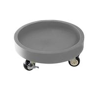 YHEIANJ Support à Plantes à roulettes, Plateau à roulettes en Plastique, Support Rond pour Pots de Fleurs sur roulettes, Plateau à soucoupe/Oran/20 cm,Gray 40Cm