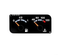 Yhenlovtt 3 en 1 Jauge de Niveau d'Huile et Température de l'Eau pour Scania 12V 24V Compatible OEM 1434134 1109997 1423207 Noir + Rouge ABS +