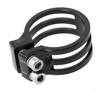 Yhenlovtt 349 mm pour vis de tige de selle avec double vélo de route en alliage d'aluminium 6061 pour transport pour VTT Plus collier de serrage pour tige de selle de vélo Clip facile en fibre de