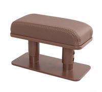 Yhenlovtt Accoudoir de voiture réglable en hauteur avec bouton de levage, coudière à 3 niveaux pour berline, SUV, camion, cuir synthétique souple et matériau ABS pour soulager la fatigue de conduite