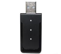 Yhenlovtt Adaptateur CarPlay et Auto AI Box sans fil avec commande vocale intelligente, dongle de voiture USB compact pour véhicules en noir, B (noir)