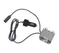 Yhenlovtt Adaptateur convertisseur d'alimentation CC 12 V 24 V vers 30 V, câble de chargeur de voiture 3,5 A pour antenne parabolique, mini camping-car, camion étanche IP67