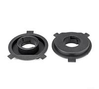 Yhenlovtt Adaptateur de base d'ampoule de phare LED pour H4, 2 adaptateurs de conversion en PVC, robuste pour une installation facile d'accessoires de voiture