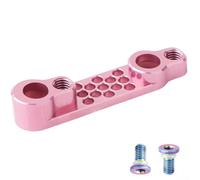 Yhenlovtt Adaptateur de frein à disque plat arrière 7075 en alliage d'aluminium pour vélo de route, étrier de 140 mm à 160 mm, compatible avec SRAM et noir (rose)