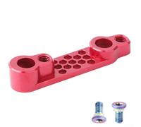 Yhenlovtt Adaptateur de frein à disque plat arrière pour vélo de route 7075 en alliage d'aluminium de 140 mm à 160 mm, compatible avec SRAM et noir (rouge)