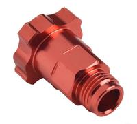 Yhenlovtt Adaptateur de pistolet pulvérisateur à coupleur rapide, filetage M14 x 1 vers 1,5, connecteur en aluminium rouge pour tasse à mesurer de peinture, compatible avec la plupart des pistolets