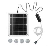 Yhenlovtt Aérateur solaire de bassin 20 W - Silencieux - Avec mousseur pour étangs à poissons extérieurs, réservoirs de stock, monocristaux