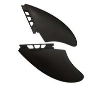 Yhenlovtt Ailerons de planche de surf de 11,7 cm pour KEEL2 et Generation 2, compatibles avec ailerons de queue de longboard paddleboard, construction ABS en fibre de verre, noir