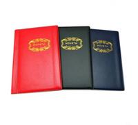 Yhenlovtt Album pour pièces de monnaie en cuir PU pour 120 pages 10 30 mm avec pochettes pour pièces de monnaie Noir/rouge (aléatoire) pour jeton commémoratif