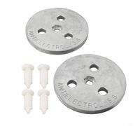 Yhenlovtt Anode en zinc pour piscine - Anti-protection, s'adapte au panier écumoire, améliore la qualité de l'eau, idéal pour les piscines d'eau salée, lot de 2 options disponibles (2 pièces)