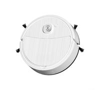 Yhenlovtt Aspirateur robot intelligent : balayage, aspiration, nettoyage silencieux, nettoyage des coins, mobilité à 360 degrés pour la maison (blanc)