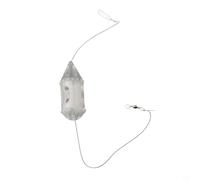 Yhenlovtt Avec capuchon compatible avec mangeoire avec roulettes pour pêche à la carpe, gamme de poids pour cadre fendu, granulés transparents asticots 5 g155 g chanvre cho (2561 mm)