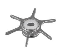 Yhenlovtt Baitcast Bobine de frein avec clé de déchargement Diamètre Série Curado Aluminium - 60 mm Alliage 6 étoiles Frein pour Metanium Antares DC (gris clair)