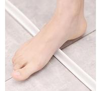 Yhenlovtt Bande de rétention d'eau en silicone pour douche - 30 mm de hauteur - Compatible avec séparateur de zones humides et sèches - Transparent - 50 cm