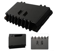 Yhenlovtt Black Plus Holes Boîte à appâts avec systèmes de pêche verticaux Meiho S et options de drainage en vrac Insert Blueprint Plastique L Fishing Compatible avec boîte (S)