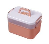 Yhenlovtt Boîte de rangement pour outils de nail art, organiseur multifonction en plastique avec grande capacité et poignée portable, pour techniciens professionnels ou salon à domicile