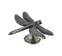 Yhenlovtt Boutons de meuble en alliage de zinc en forme de libellule pour cuisine, chambre à coucher, chambre d'enfant, poignées de quincaillerie pour améliorer la décoration (étain ancien)