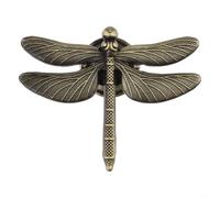 Yhenlovtt Boutons de meuble en alliage de zinc en forme de libellule pour cuisine, chambre à coucher, chambre d'enfant, poignées de quincaillerie pour améliorer la décoration (bronze ancien)