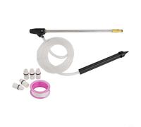 Yhenlovtt Buses en céramique compatibles avec Nilfisk pour Gerni et nettoyeurs haute pression, ensemble de buses de sablage humide avec tuyau de 28 m en laiton et adaptateur