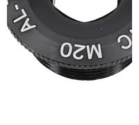 Yhenlovtt Cache-boulon de manivelle, vis de pédalier en alliage d'aluminium CNC, boulon de fixation M19/M20 pour XT/XTR/SLX, IXF, PROWHEEL (M20 noir)