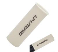 Yhenlovtt Cale de tige de selle de 33,9 mm, douille de protection en ABS, empêche les rayures pour cadre de vélo pliable, adaptateur de tube de couverture blanc 100 mm de long