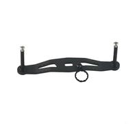 Yhenlovtt Canne de pêche à bascule pour poignée pour trou Daiwa - Moulinet léger de 10 g - Fibre améliorée Abu Plus Fis avec carbone de 8/5 mm (noir)