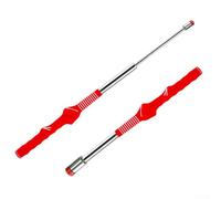 Yhenlovtt Canne d'entraînement à la balançoire en acier inoxydable pour la construction - Noir/rouge - Rétractable - Avec options d'entraînement