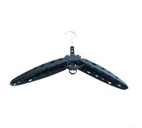 Yhenlovtt Cintre pliable pour combinaison de plongée avec épaules ventilées à séchage rapide, bras larges pour une répartition uniforme du poids, plastique rouille - Design pour le surf (noir)