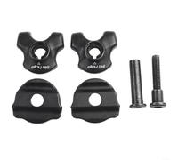 Yhenlovtt Collier de serrage en acier pour tige de selle de vélo | pour rails de selle en carbone | 7 x 9 ou 7 x 7 mm ovale rond clip acier noir fixation tige de selle de vélo (7 x 7 mm)