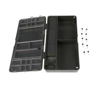 Yhenlovtt Compartiment Broches Mobile Leader Rig avec plus grand étui en PVC Ligne profonde 10 Boîte de rangement magnétique pour pêche à la carpe