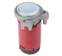 Yhenlovtt Compresseur d'air électrique 12 V pour camion, voiture, bateau - Niveau sonore haute puissance 150 dB - Moteur rouge ou argenté 180 W (rouge)