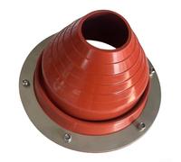 Yhenlovtt Conduit de cheminée clignotant avec collier en silicone et anneaux métalliques - Kit de joint d'aération résistant à la chaleur pour bois ou tuyau pour brûleur 75160 mm (1 paquet)