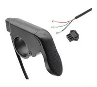 Yhenlovtt Contrôleur d'accélérateur de vélo électrique avec connexion à 3 fils, câble de 1,65 m, antidérapant ergonomique, compatible avec guidon gauche ou droit pour vélo électrique et scooter (côté