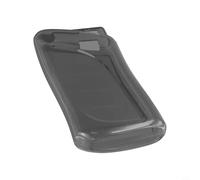 Yhenlovtt Coque de clé de voiture noire transparente compatible avec ES NX RX UX LC LS modèles 2017-2024