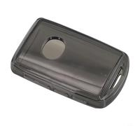 Yhenlovtt Coque de clé noire transparente compatible avec 3 CX-5 CX-9 CX-30 CX-50 CX-90 MX-5 MX-30 modèles 2019-2024 à bouton-poussoir S