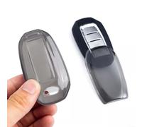 Yhenlovtt Coque de clé noire transparente compatible avec les modèles Q50 Q60 QX50 QX55 QX60 avec bouton poussoir de démarrage 2020-2024
