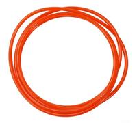 Yhenlovtt Courroie de rechange pour roues d'entraînement de vélo - 5 mm de largeur - 185 cm de périmètre - Matériau pour entraînement de cyclisme d'intérieur (rouge)