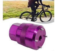 Yhenlovtt Couvercle en aluminium pour vélo - Côté d'installation pour manivelle usinée 7075 - 21 mm - Alliage pour pédalier Sram Dub Bb30 - Hexagone (violet)