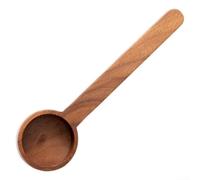 Yhenlovtt Cuillère doseuse à café en noyer noir massif avec poignée ergonomique pour grains de café, café moulu, thé, farine et autres ingrédients secs (B)