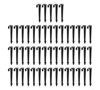 Yhenlovtt Dn16 Ctype Lot de 50 piquets de sol pour tuyau d'arrosage 11 cm Noir Plastique PE pour sécuriser le tuyau d'arrosage de 16 mm et les micropulvérisateurs pour goutte à goutte