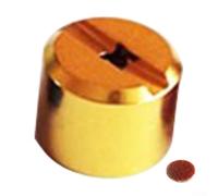 Yhenlovtt Écrou de broche demi-lune en métal pour moulinet de tambour Daiwa - Pièce de rechange compatible avec moulinet rotatif de 8 mm de diamètre intérieur (doré)