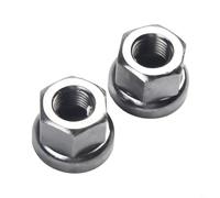 Yhenlovtt Écrous de roue M9/M10 - Tailles pour 2 pièces en acier inoxydable - Pour moyeux antidérapants et arrière de vélo avec motif de piste (M9)