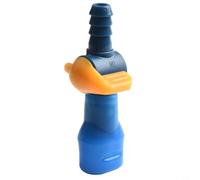 Yhenlovtt Embout buccal d'hydratation de randonnée avec interrupteur marche/arrêt, connecteur de morsure en silicone de rechange pour réservoir d'eau de camping de 9 mm (bleu) (A droit)