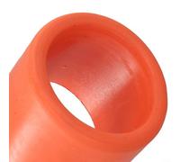 Yhenlovtt Embouts de protection en caoutchouc pour canne à pêche - Noir ou orange - Équipement pour fusée et yacht - Double (orange)